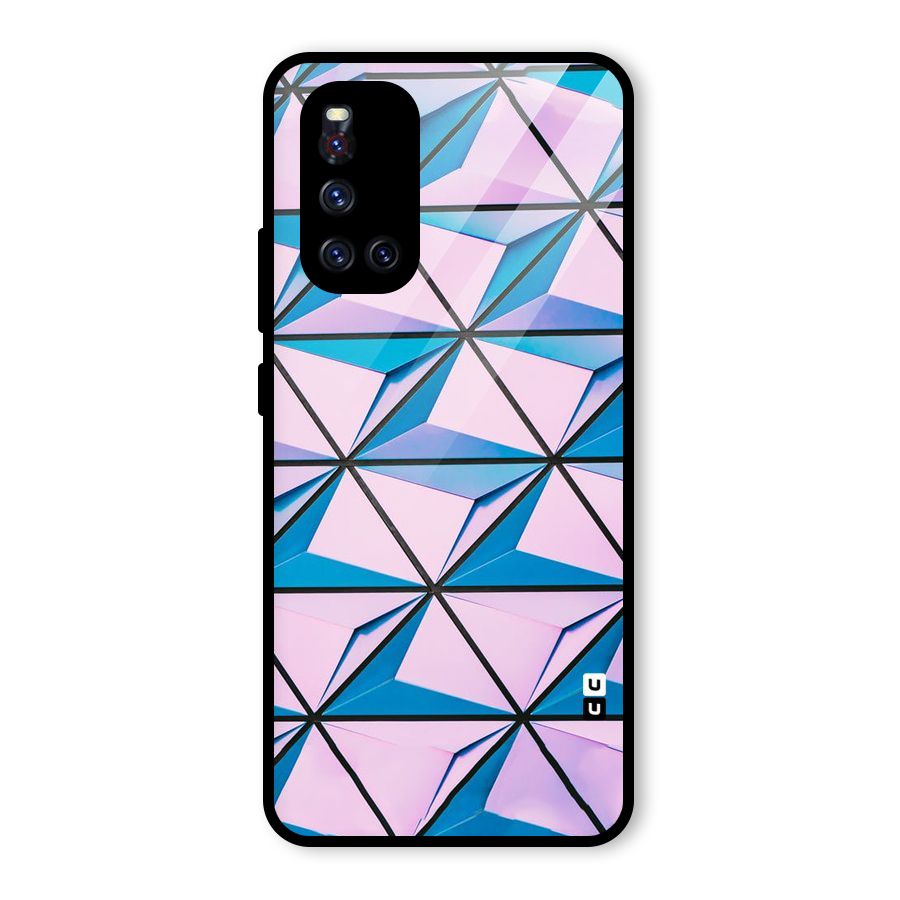 Crystal Abstract Glass Back Case for Vivo V19