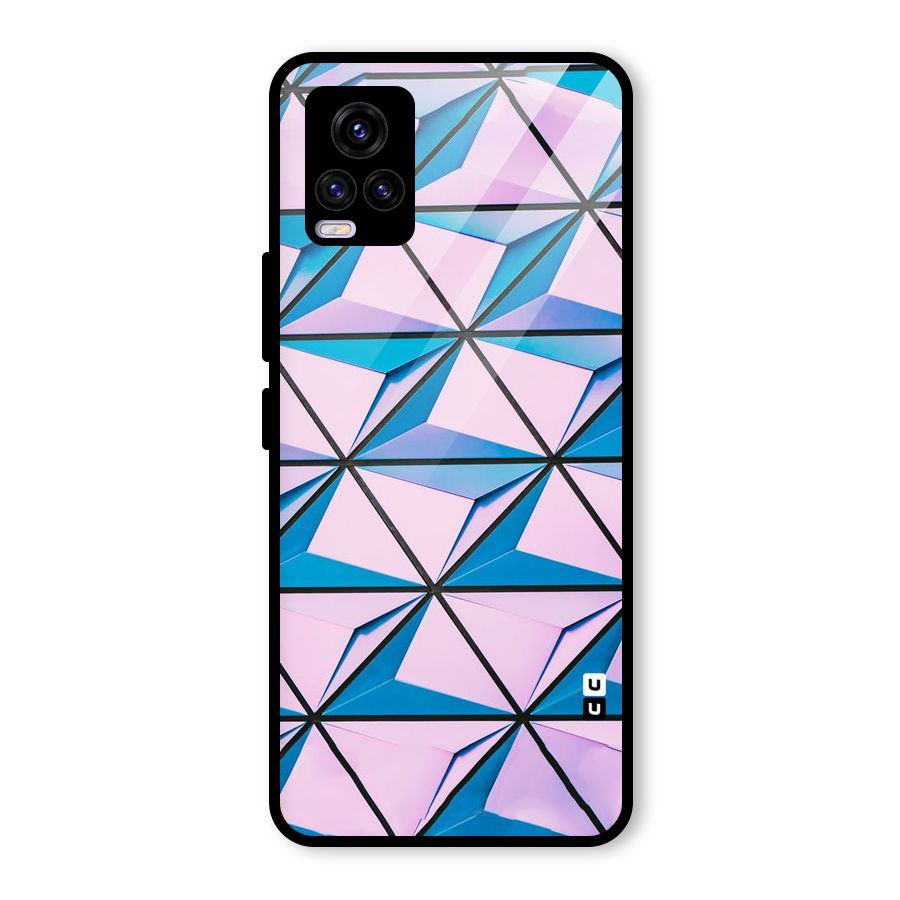 Crystal Abstract Glass Back Case for Vivo V20