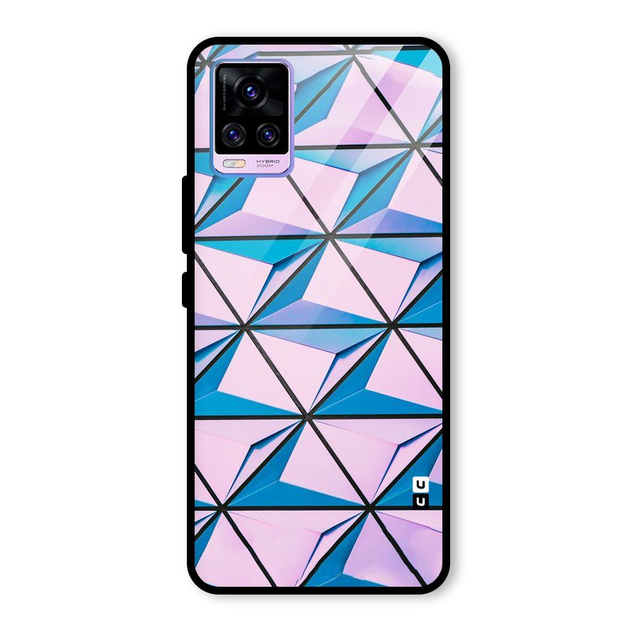 Crystal Abstract Glass Back Case for Vivo V20 Pro
