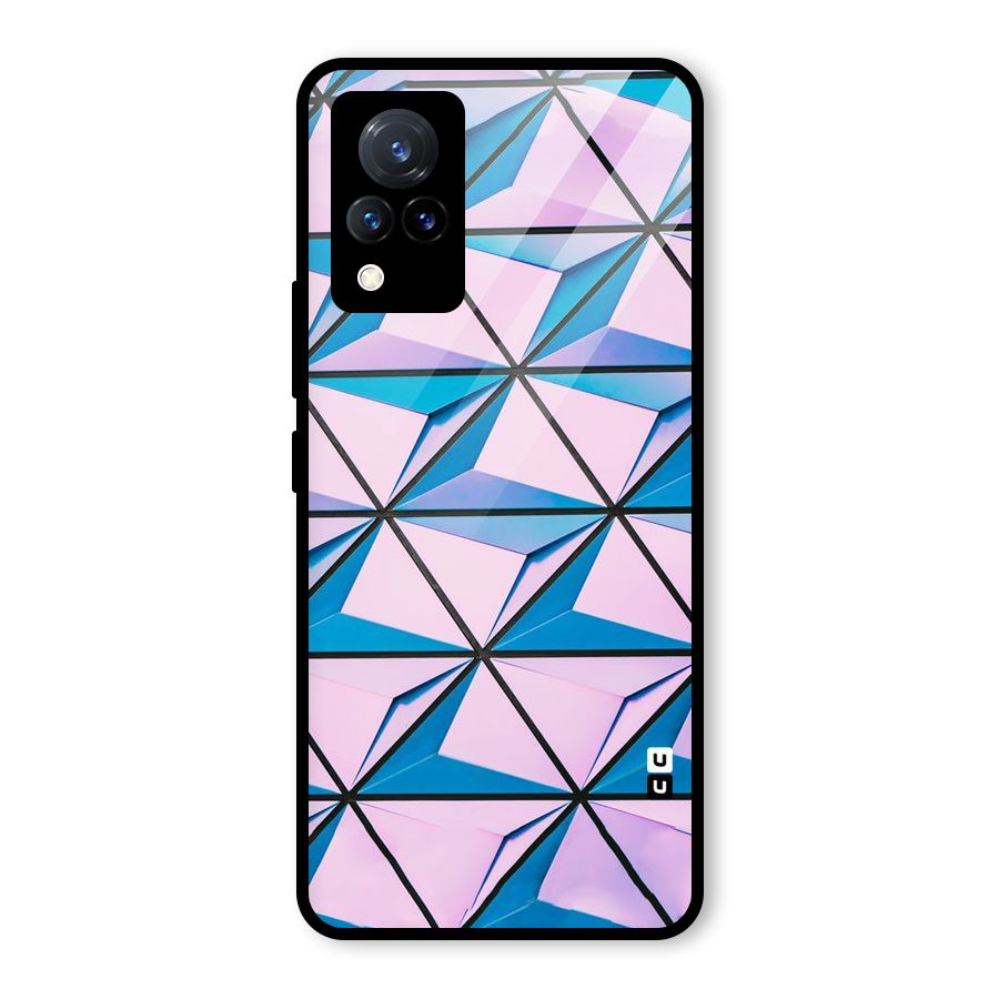 Crystal Abstract Glass Back Case for Vivo V21 5G