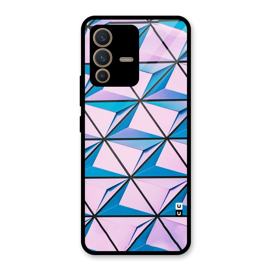 Crystal Abstract Glass Back Case for Vivo V23 5G