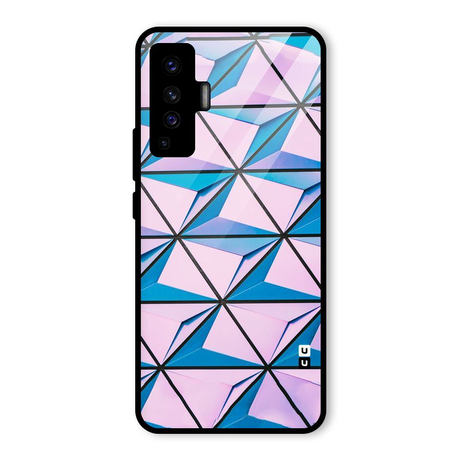 Crystal Abstract Glass Back Case for Vivo X50