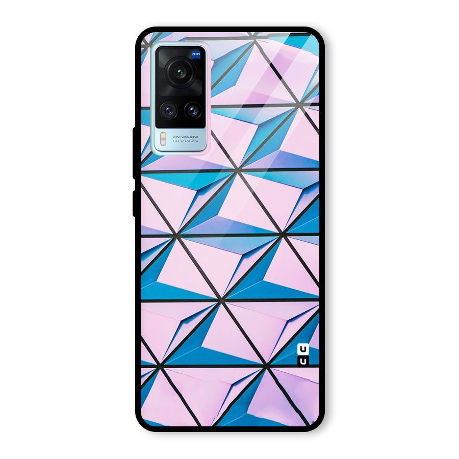 Crystal Abstract Glass Back Case for Vivo X60