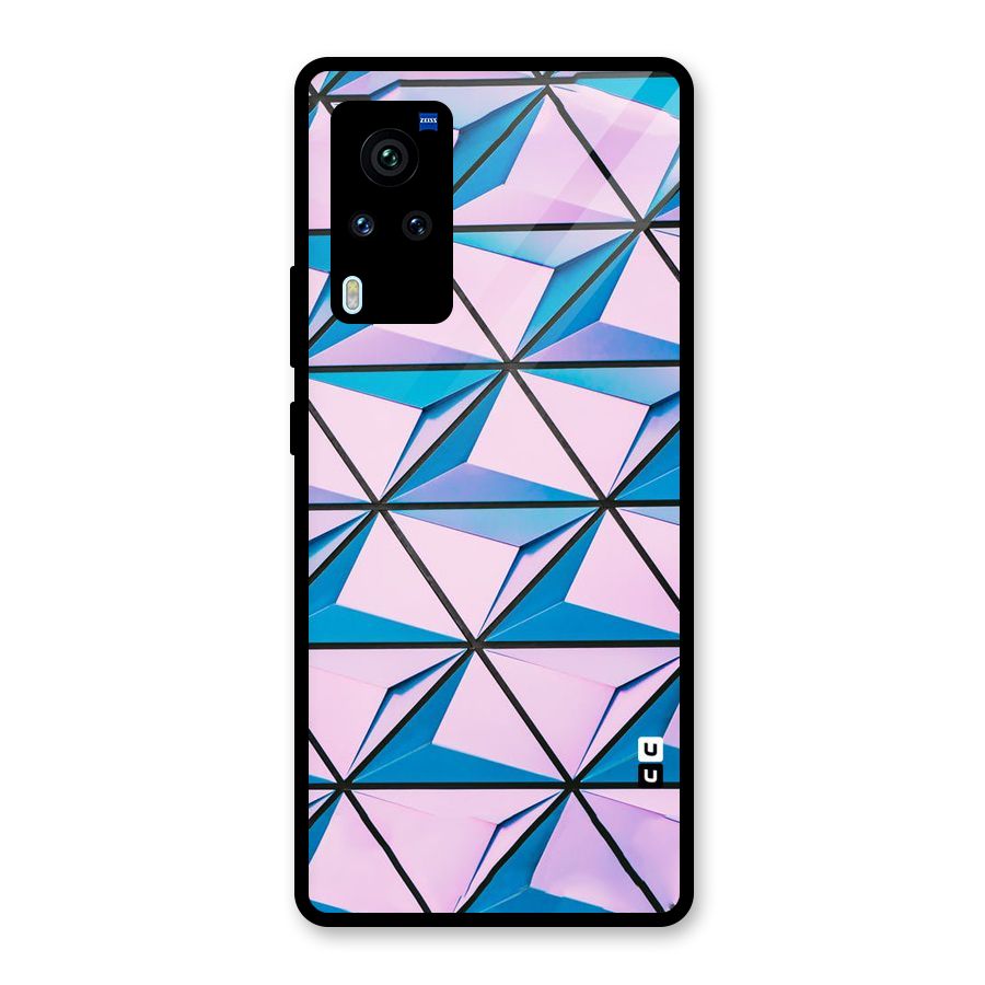 Crystal Abstract Glass Back Case for Vivo X60 Pro