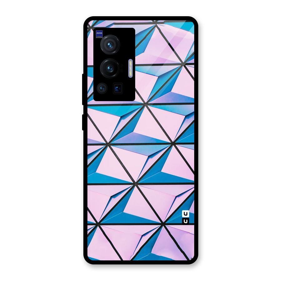 Crystal Abstract Glass Back Case for Vivo X70 Pro