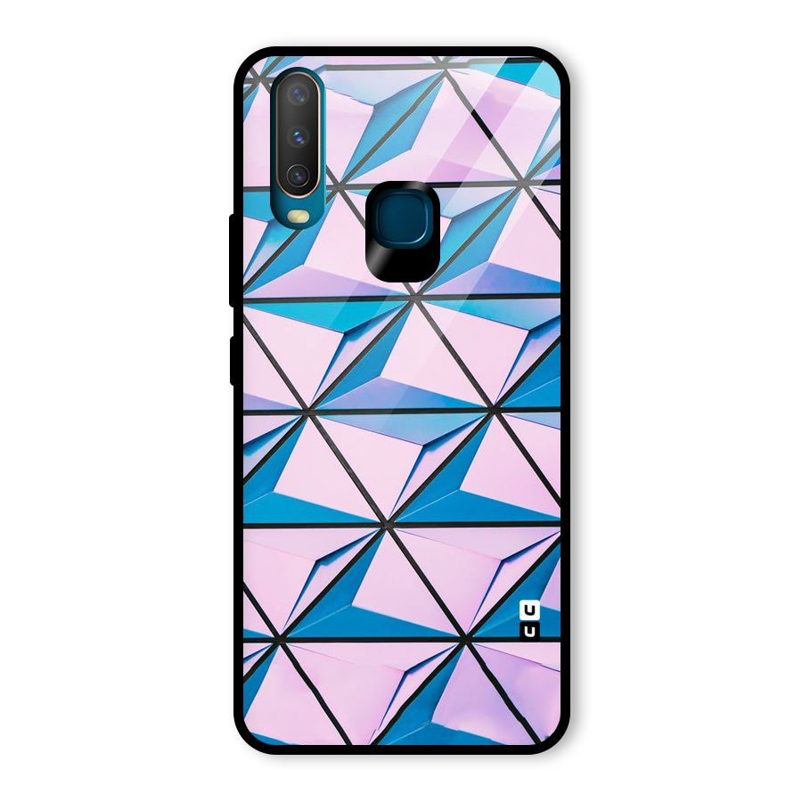 Crystal Abstract Glass Back Case for Vivo Y12
