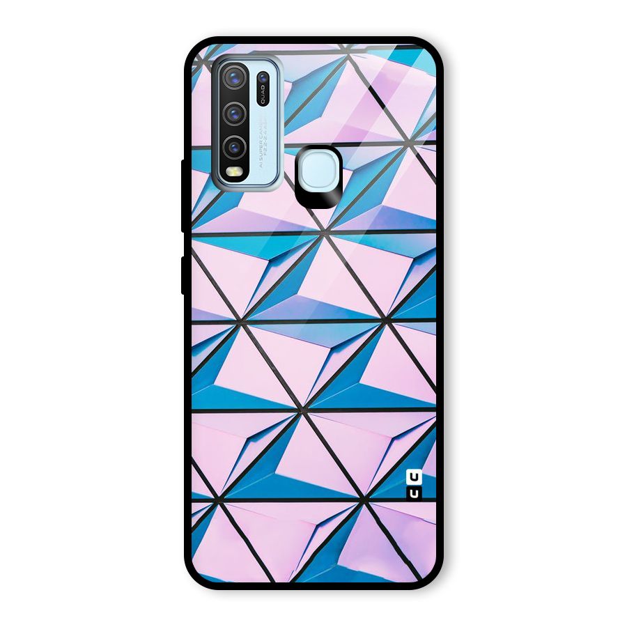 Crystal Abstract Glass Back Case for Vivo Y30