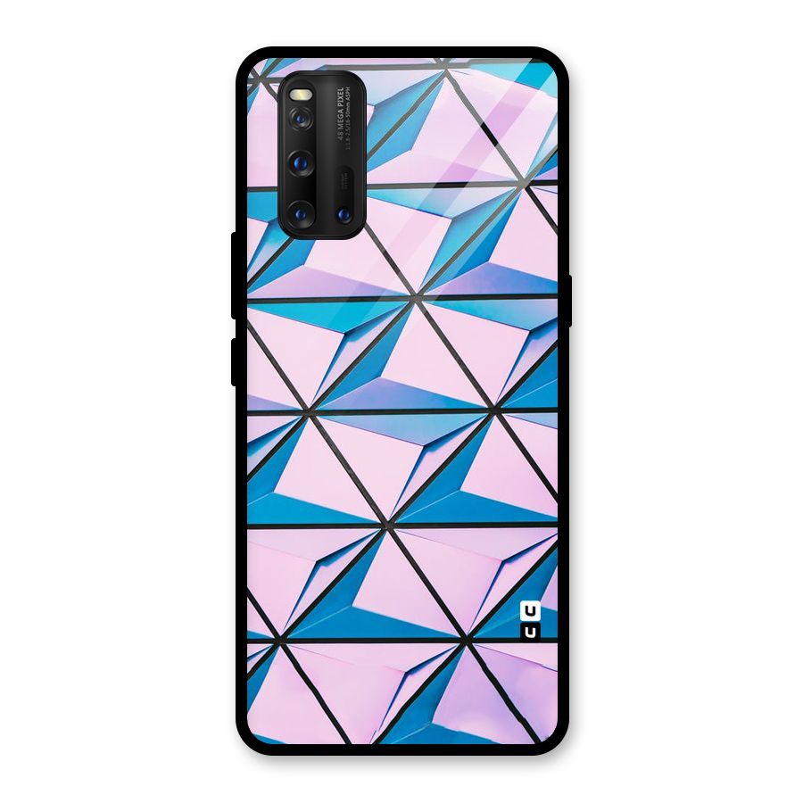 Crystal Abstract Glass Back Case for Vivo iQOO 3