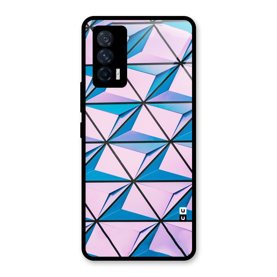 Crystal Abstract Glass Back Case for Vivo iQOO 7 5G