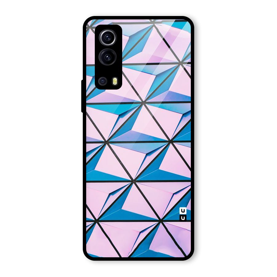 Crystal Abstract Glass Back Case for Vivo iQOO Z3