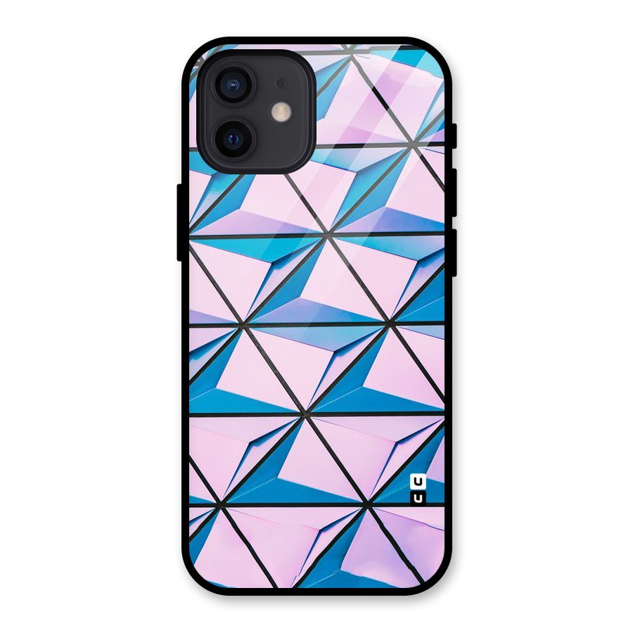 Crystal Abstract Glass Back Case for iPhone 12