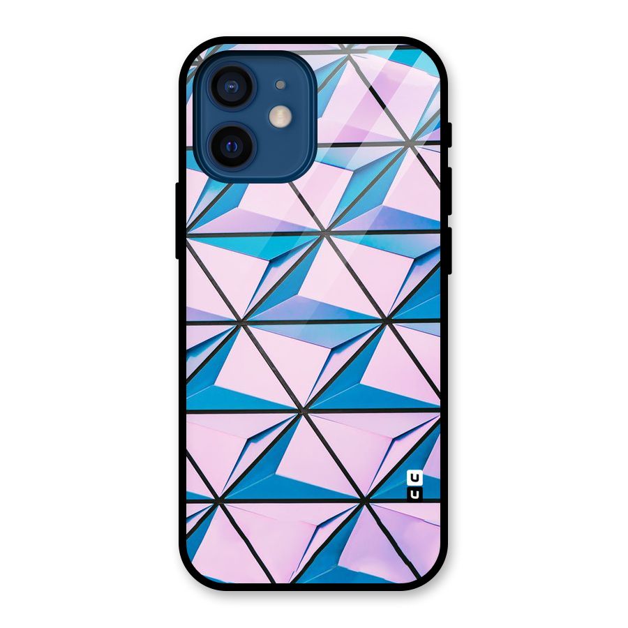 Crystal Abstract Glass Back Case for iPhone 12 Mini