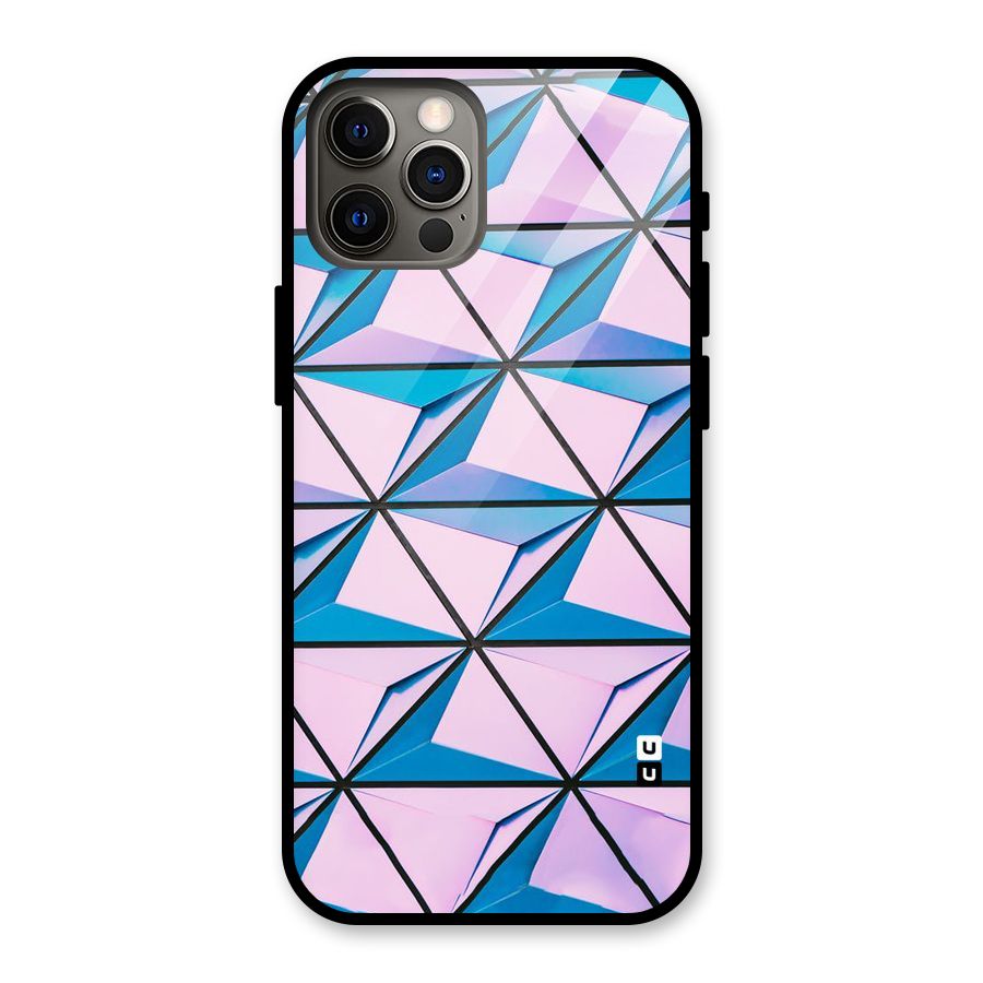 Crystal Abstract Glass Back Case for iPhone 12 Pro