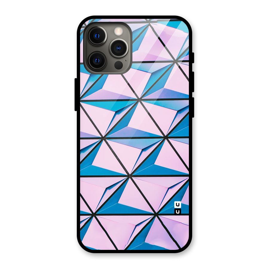 Crystal Abstract Glass Back Case for iPhone 12 Pro Max