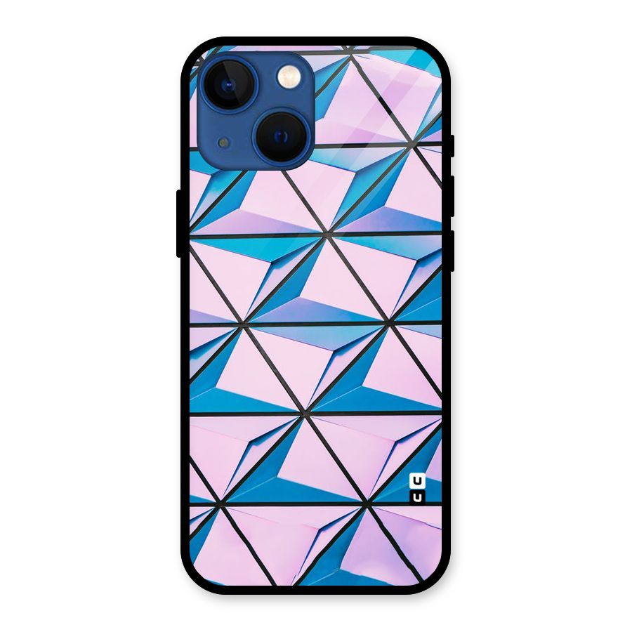 Crystal Abstract Glass Back Case for iPhone 13 Mini