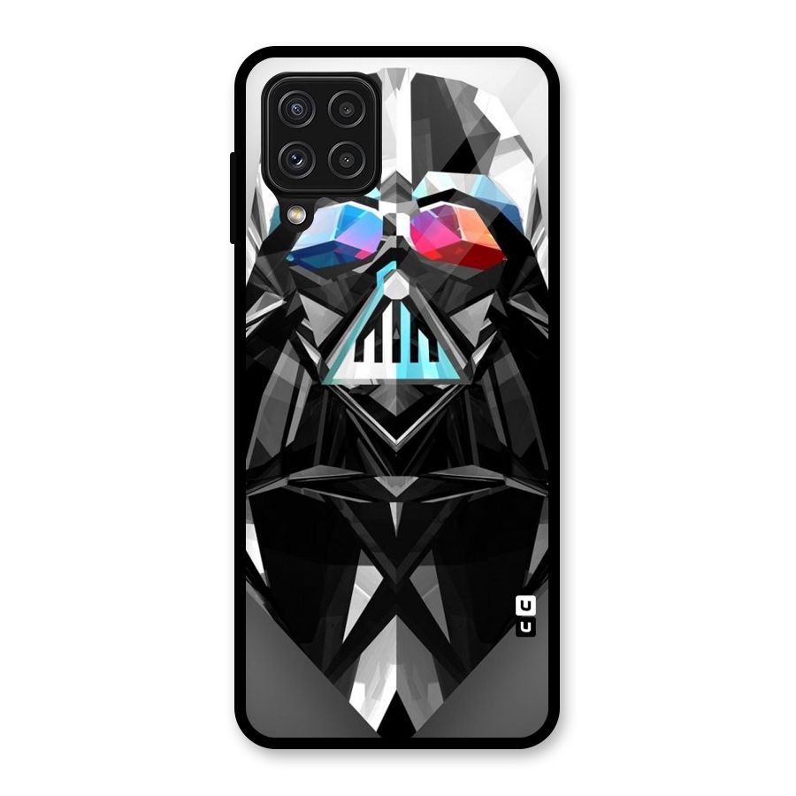 Crystal Robot Glass Back Case for Galaxy A22 4G