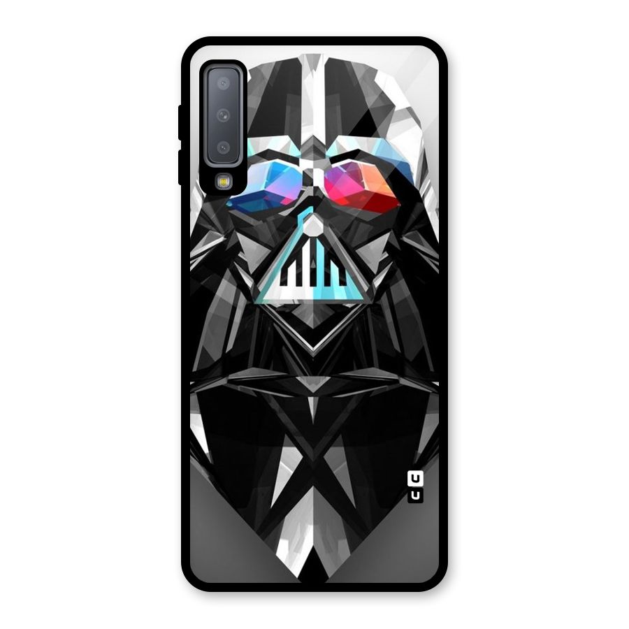 Crystal Robot Glass Back Case for Galaxy A7 (2018)
