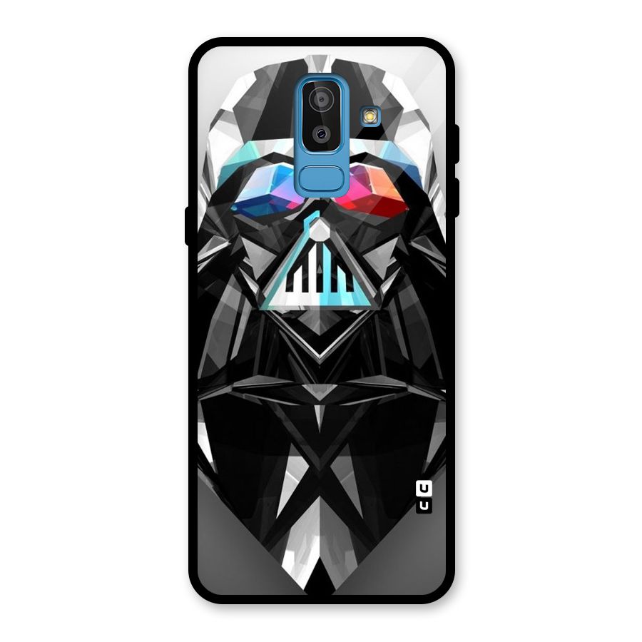 Crystal Robot Glass Back Case for Galaxy J8