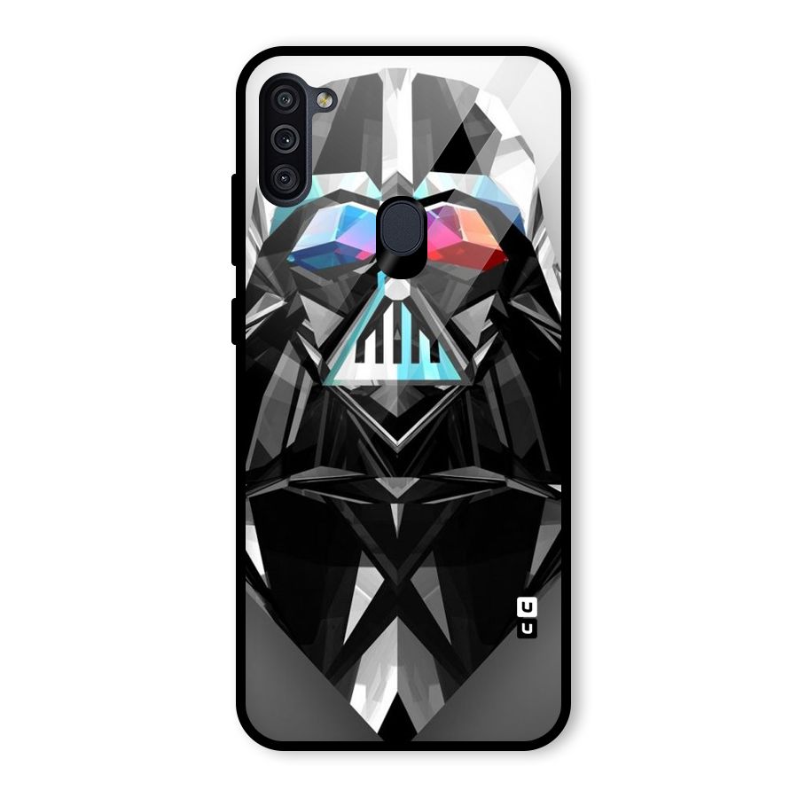Crystal Robot Glass Back Case for Galaxy M11