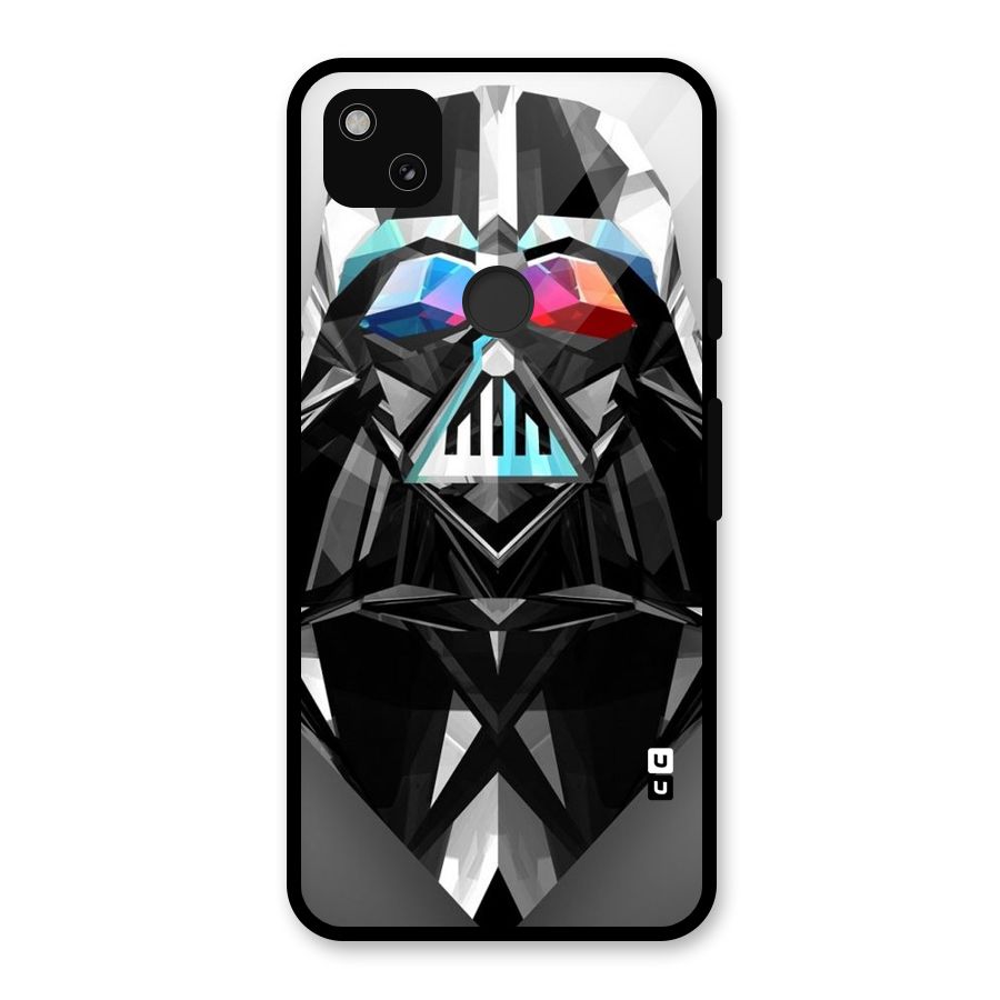 Crystal Robot Glass Back Case for Google Pixel 4a