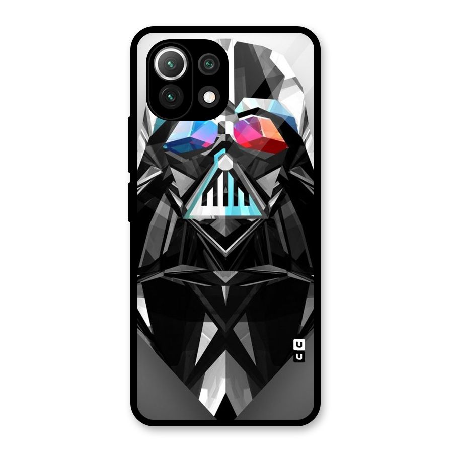 Crystal Robot Glass Back Case for Mi 11 Lite