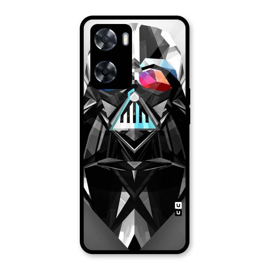 Crystal Robot Glass Back Case for Oppo A57 2022