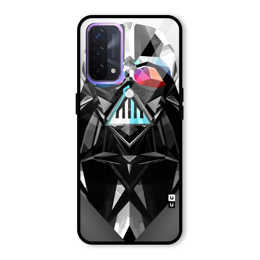 Crystal Robot Glass Back Case for Oppo A74 5G