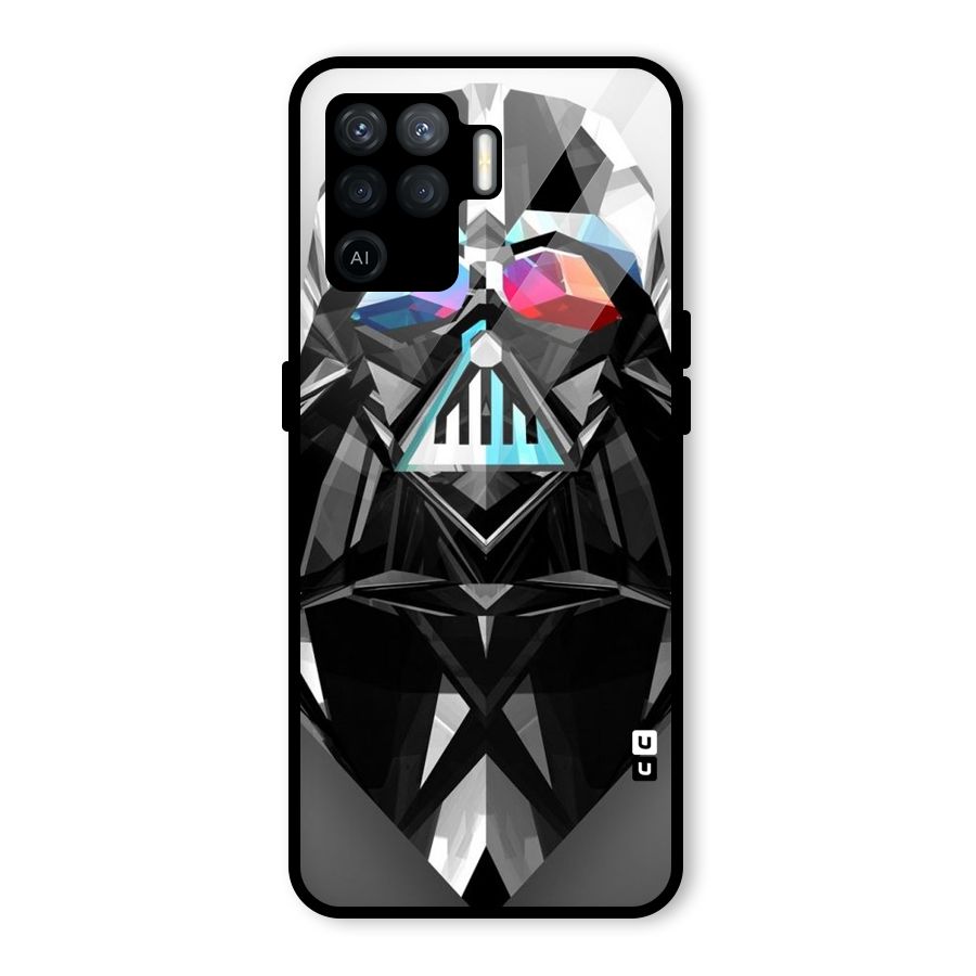 Crystal Robot Glass Back Case for Oppo F19 Pro