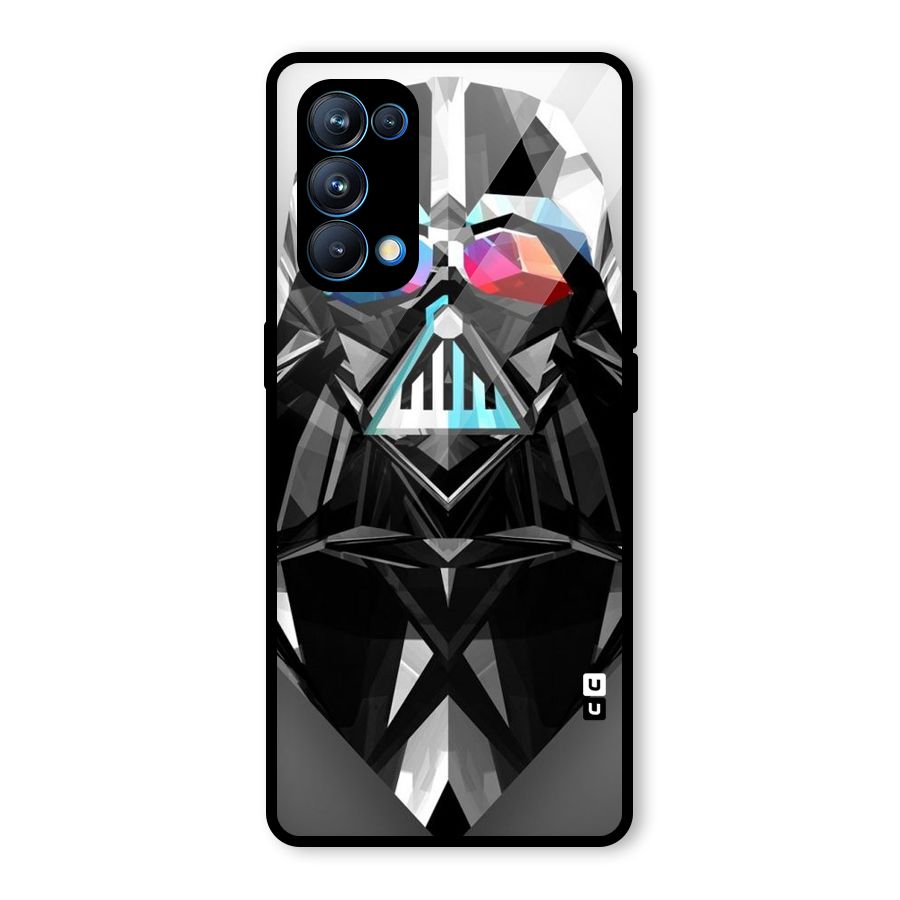 Crystal Robot Glass Back Case for Oppo Reno5 Pro 5G