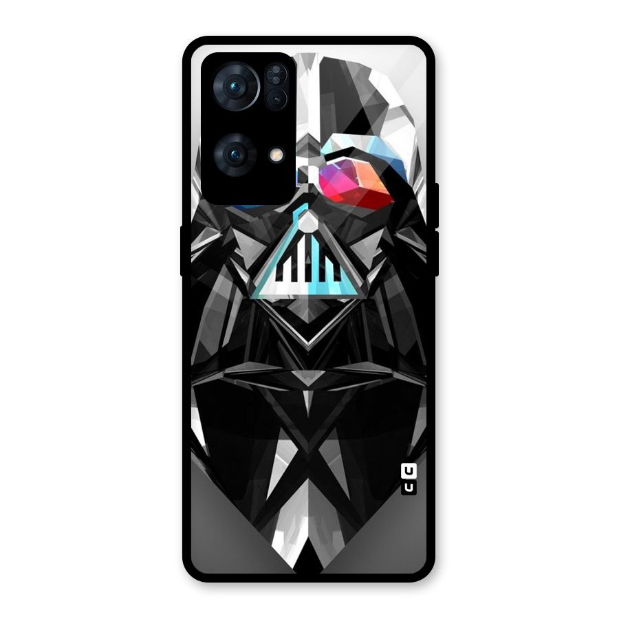 Crystal Robot Glass Back Case for Oppo Reno7 Pro 5G