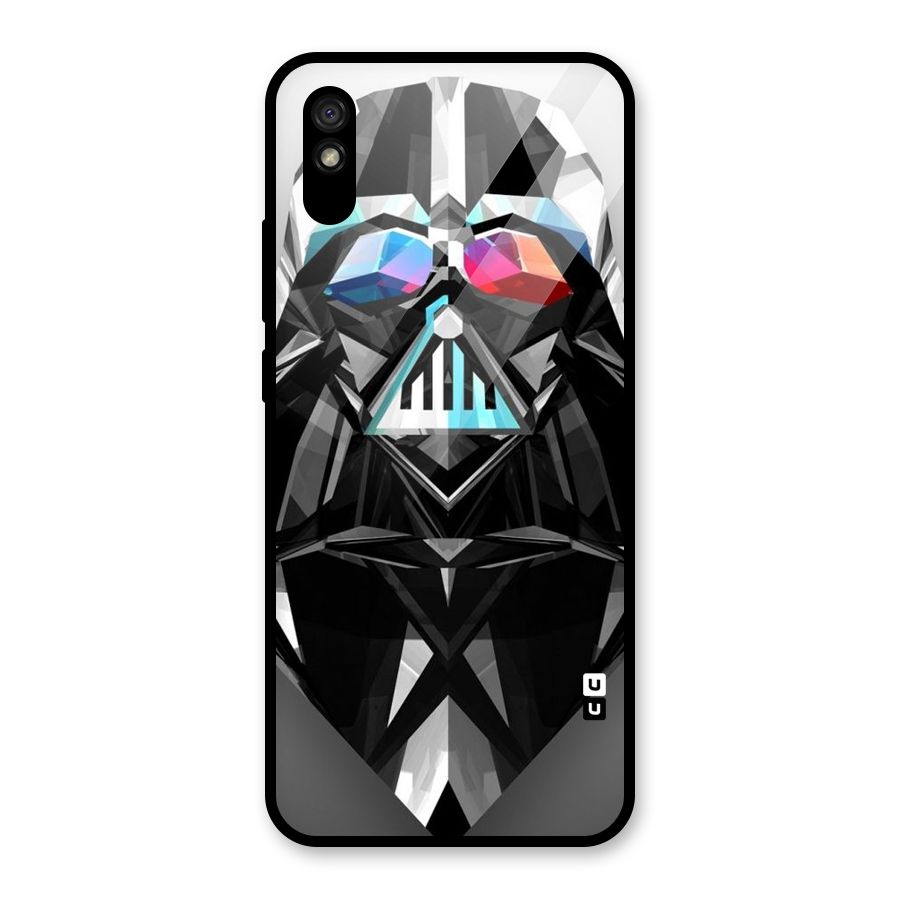 Crystal Robot Glass Back Case for Redmi 9A