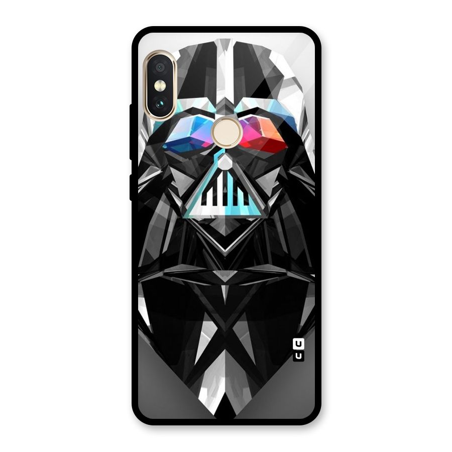 Crystal Robot Glass Back Case for Redmi Note 5 Pro