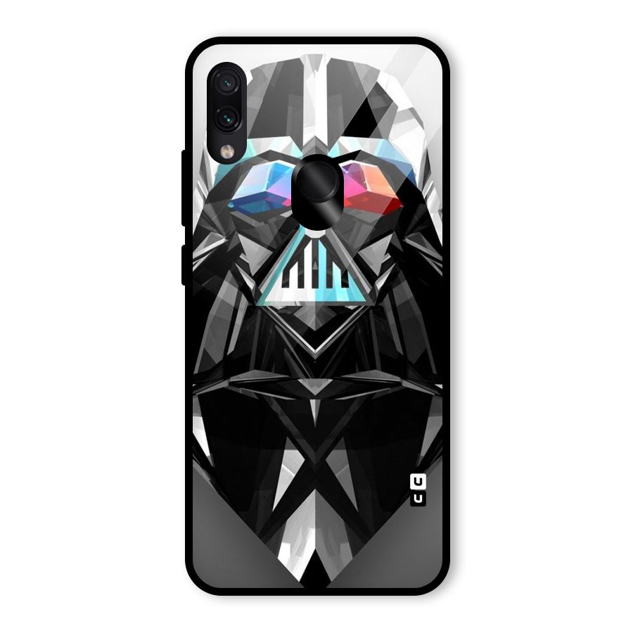 Crystal Robot Glass Back Case for Redmi Note 7S