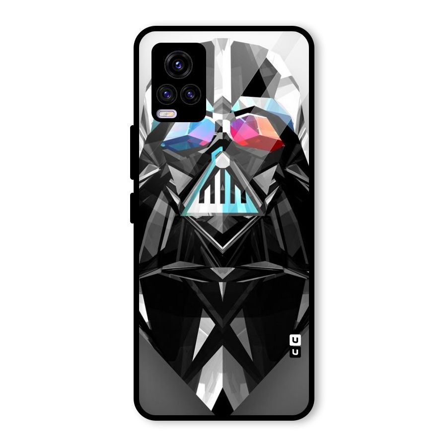 Crystal Robot Glass Back Case for Vivo V20