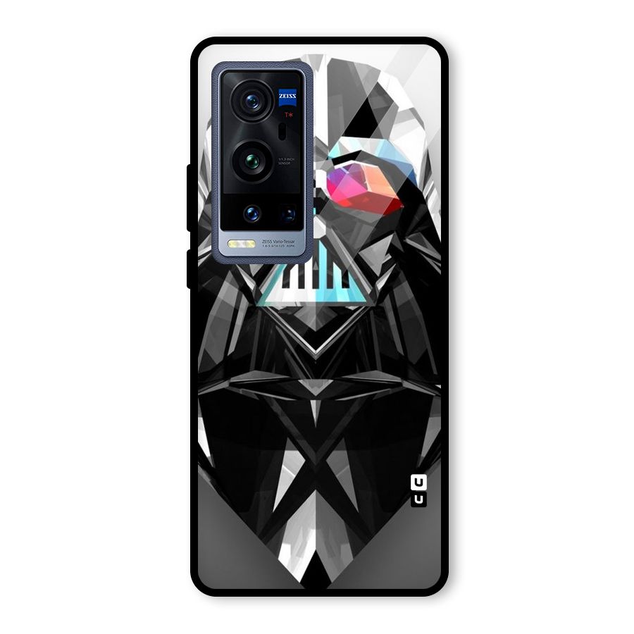 Crystal Robot Glass Back Case for Vivo X60 Pro Plus