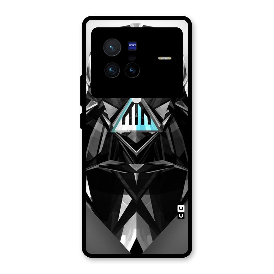 Crystal Robot Glass Back Case for Vivo X80