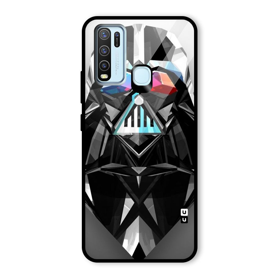 Crystal Robot Glass Back Case for Vivo Y30