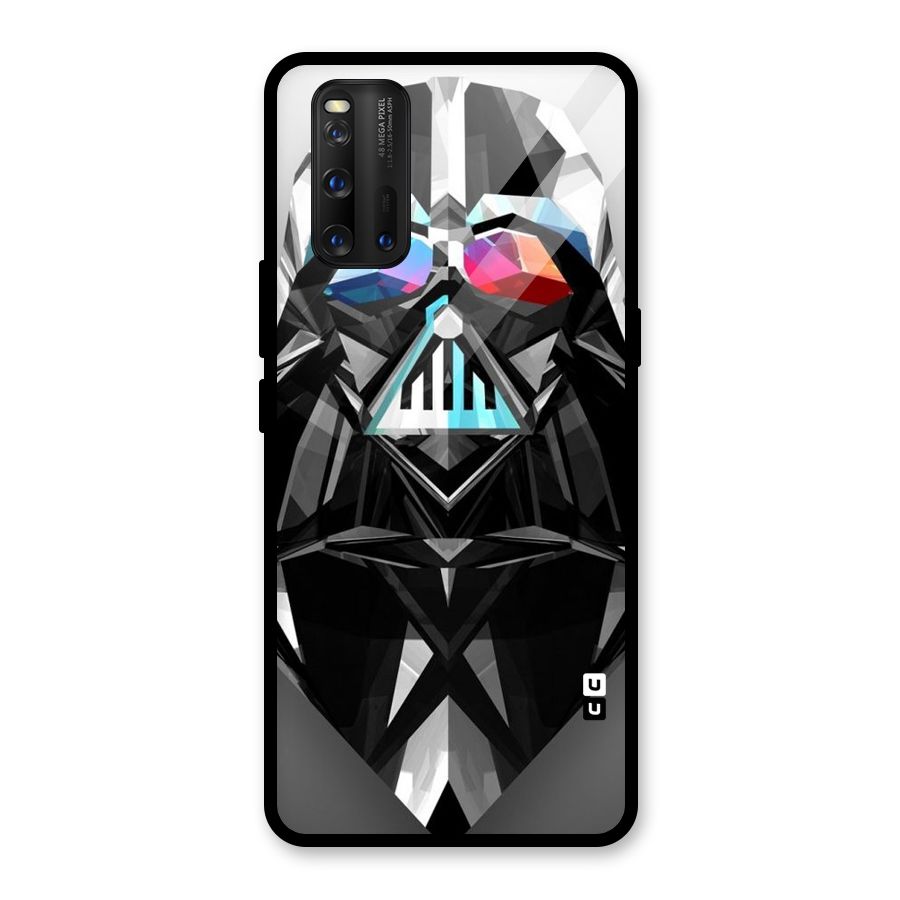 Crystal Robot Glass Back Case for Vivo iQOO 3