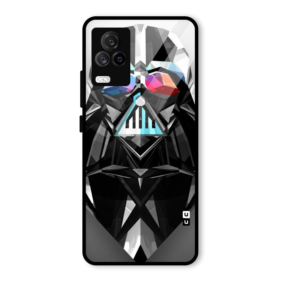 Crystal Robot Glass Back Case for Vivo iQOO 7 Legend 5G