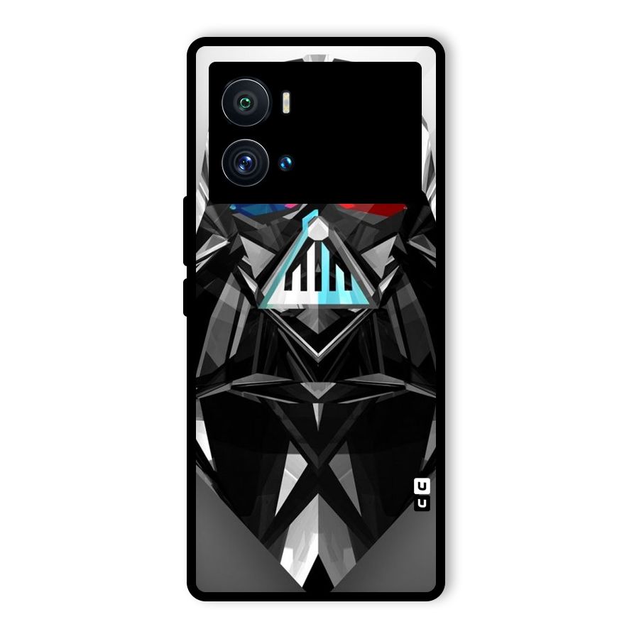 Crystal Robot Glass Back Case for Vivo iQOO 9 Pro