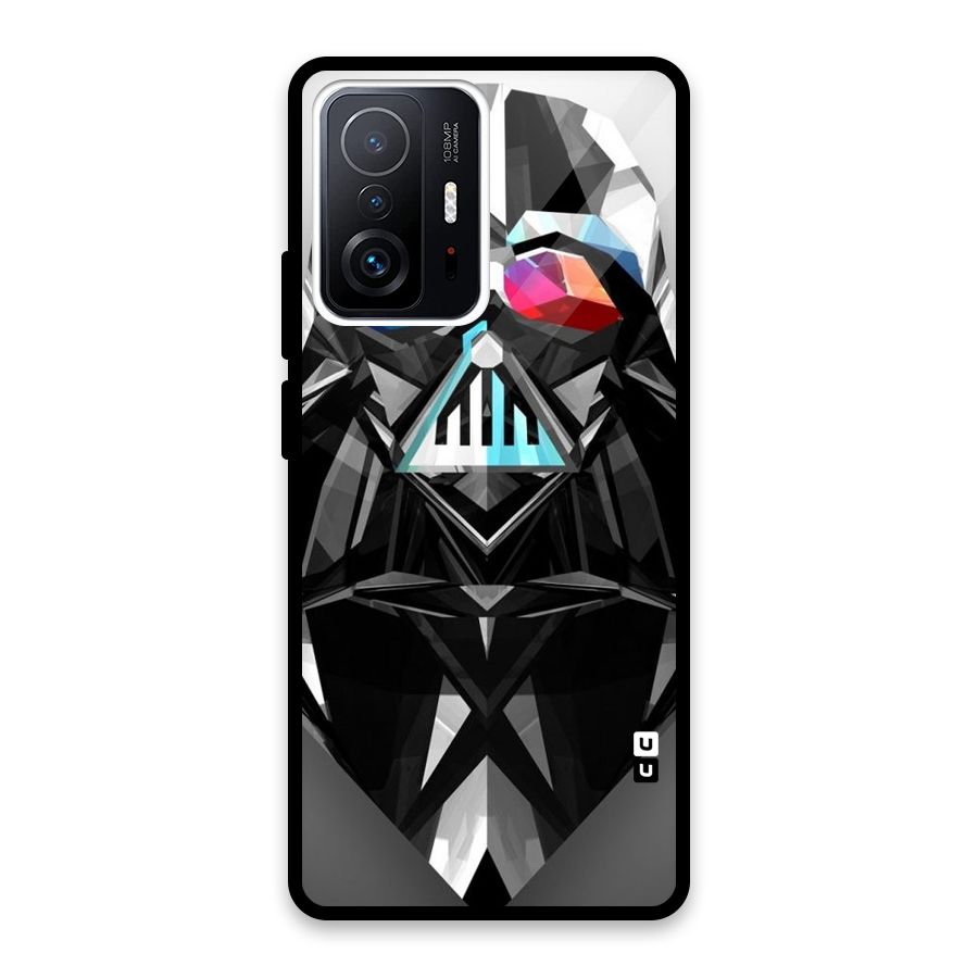 Crystal Robot Glass Back Case for Xiaomi 11T Pro