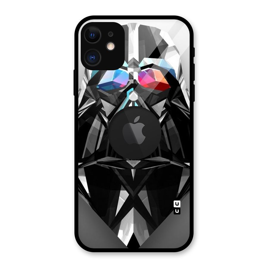 Crystal Robot Glass Back Case for iPhone 11 Logo Cut