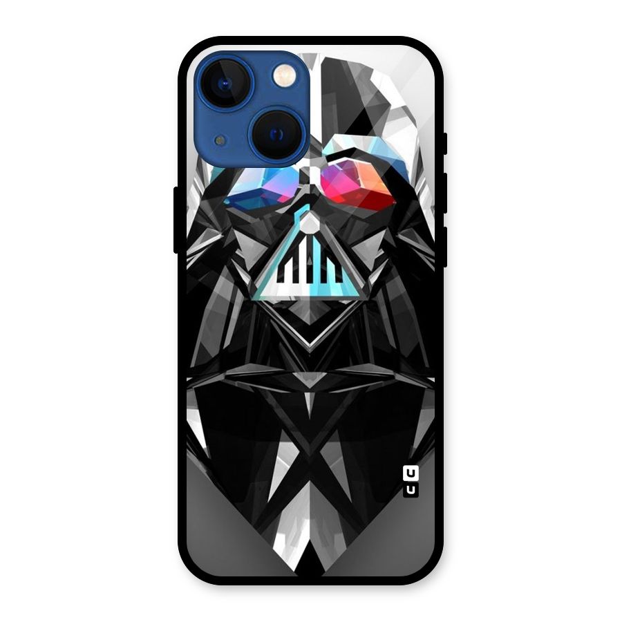 Crystal Robot Glass Back Case for iPhone 13 Mini
