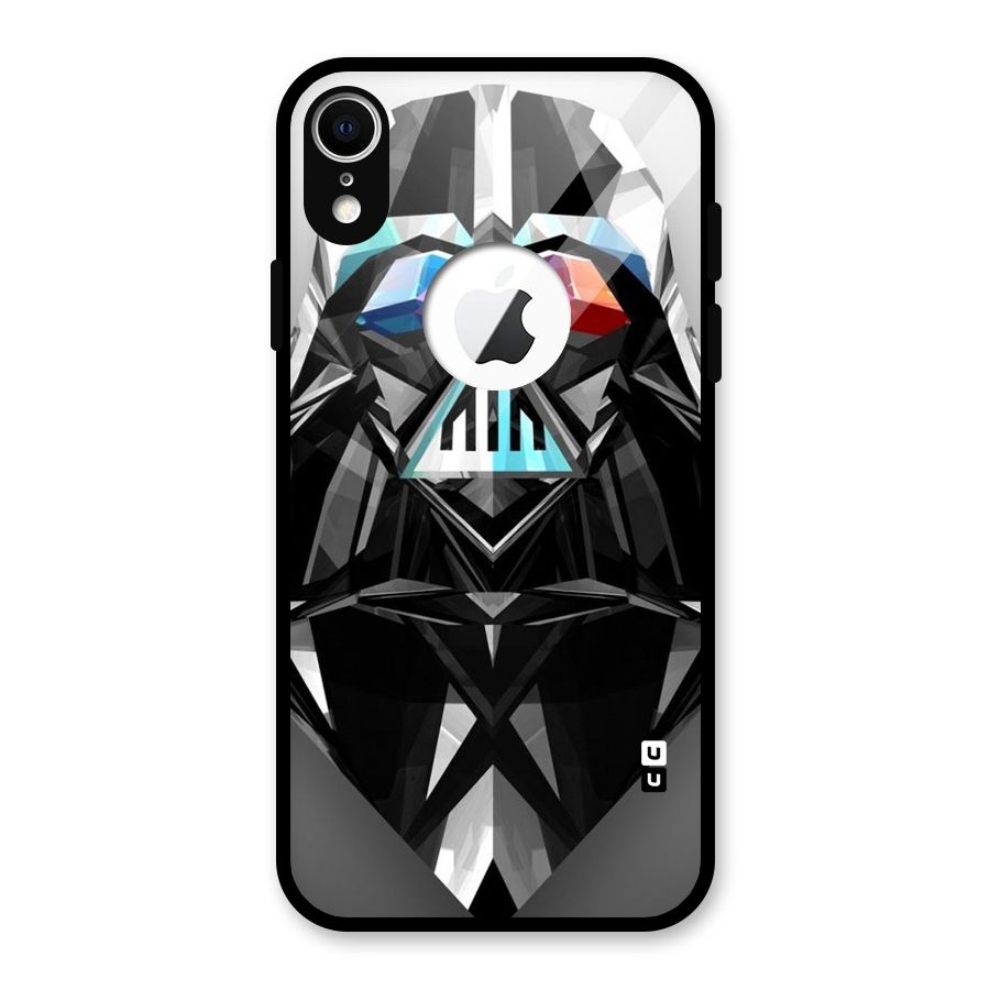 Crystal Robot Glass Back Case for iPhone XR Logo Cut