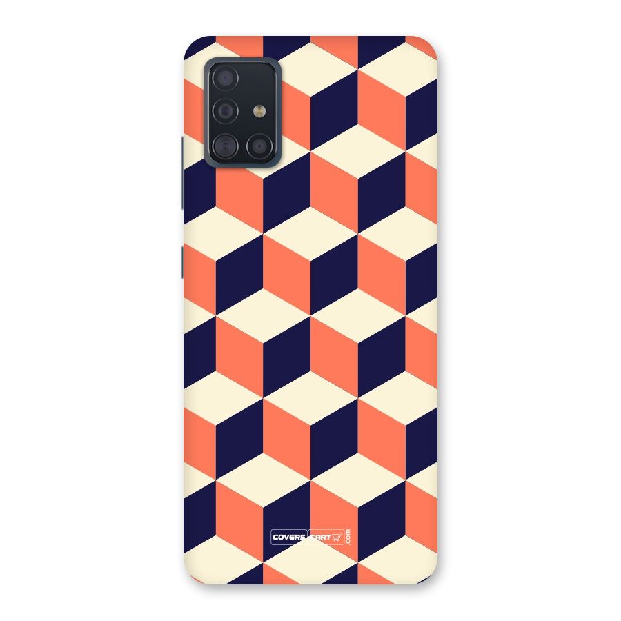 Cube Pattern Back Case for Galaxy A51