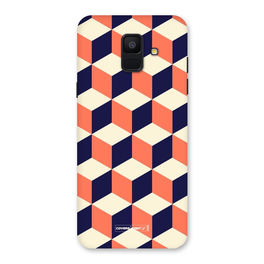 Cube Pattern Back Case for Galaxy A6 (2018)