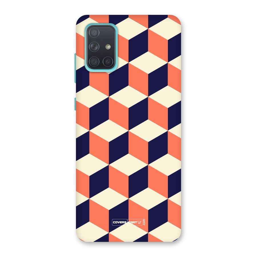 Cube Pattern Back Case for Galaxy A71