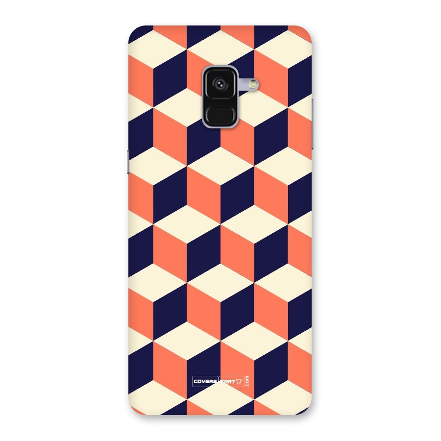 Cube Pattern Back Case for Galaxy A8 Plus