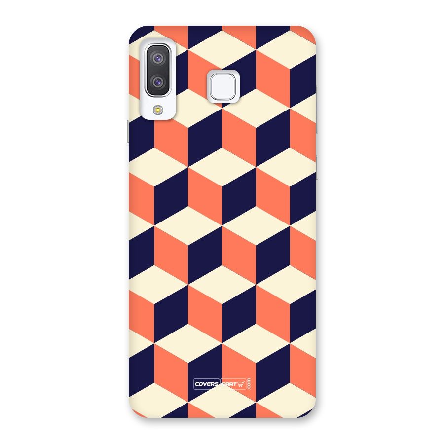 Cube Pattern Back Case for Galaxy A8 Star