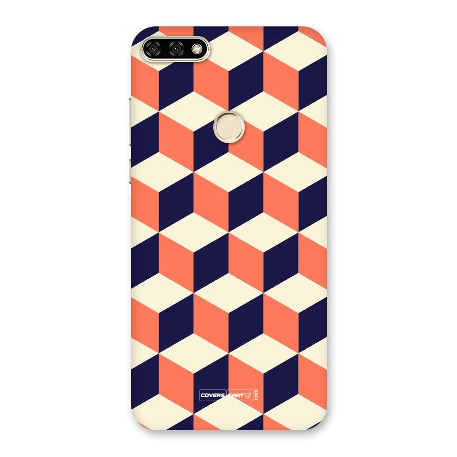Cube Pattern Back Case for Honor 7A